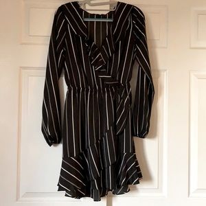 Express mock wrap dress